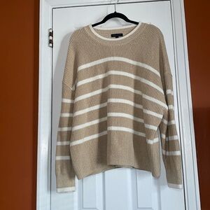 Banana Republic Beige Stripe Sweater